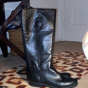 Tommy Hilfiger Black Knee High Boots